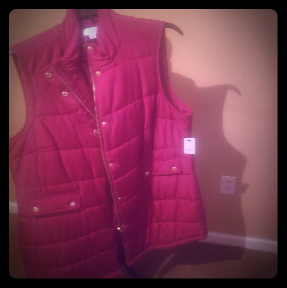 Burgundy vest and a White Vest. 50.00 for both